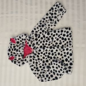 Baby Girl Faux Fur Snow Leopard Coat w/ Hood